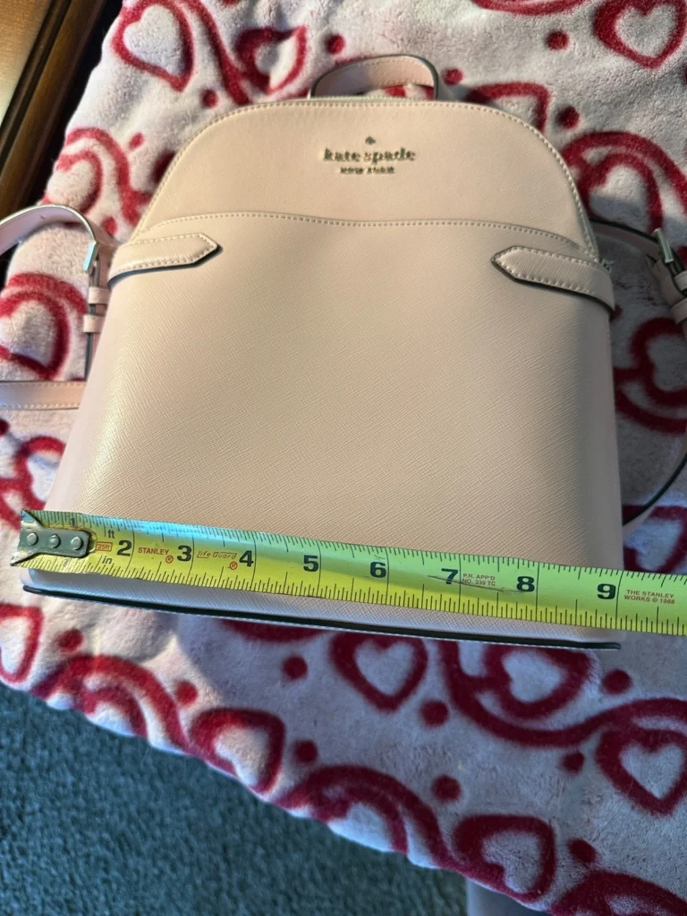 Kate Spade Pale Pink Saffiano Leather Backpack Excellent Condition - Picture 8 of 9